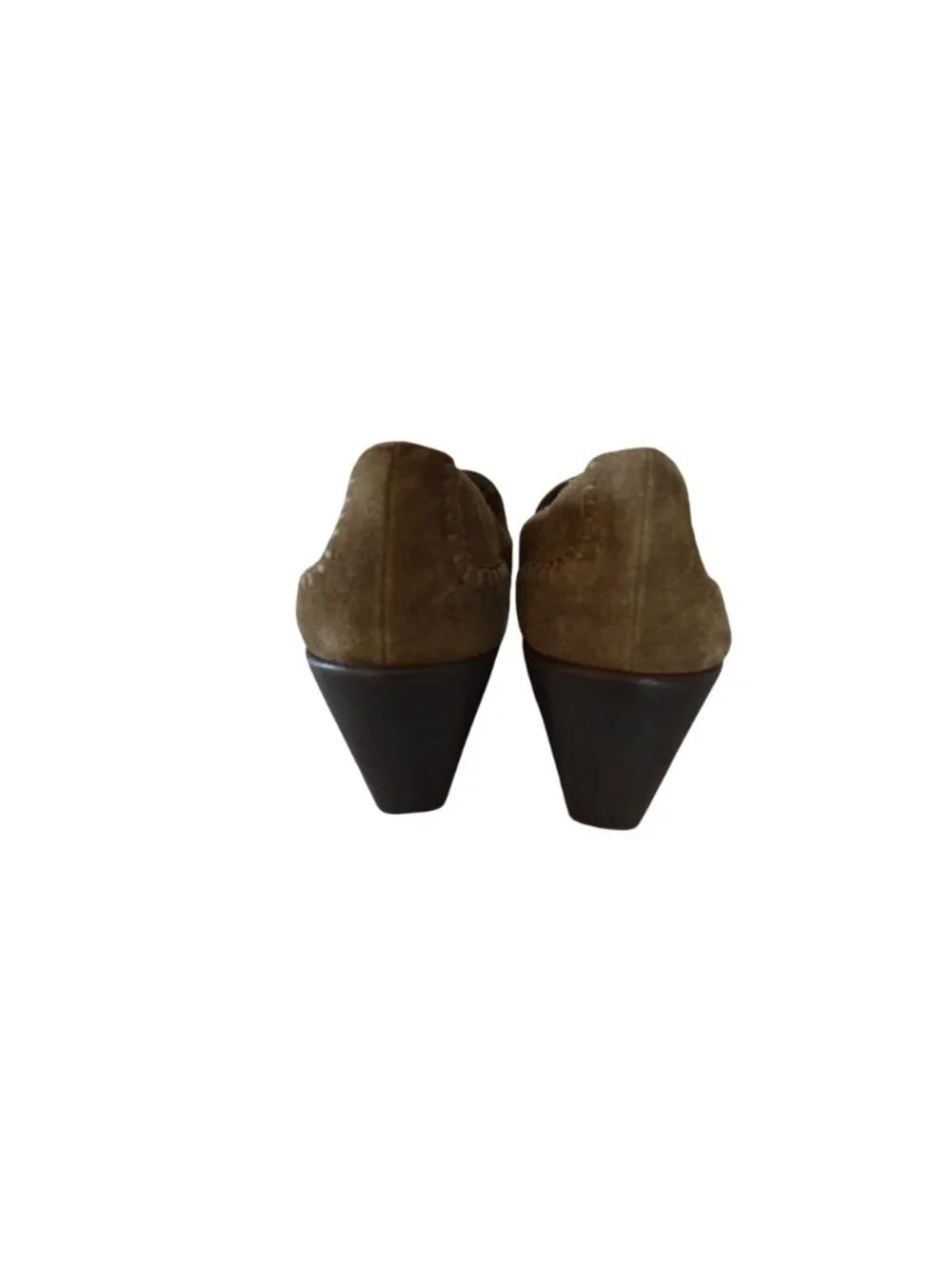 Aerosoles Brown Suede Leather Wedged Loafers Women's Size 8.5 y2k Twee Coquette